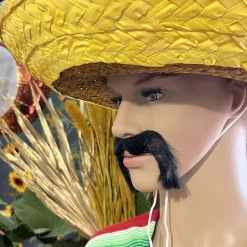 SOMBRERO CHAPEAU DE PAILLE MEXICAIN 45CM JAUNE