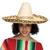 SOMBRERO MEXICAIN FEUILLES PALMIER 48CM ADULTE