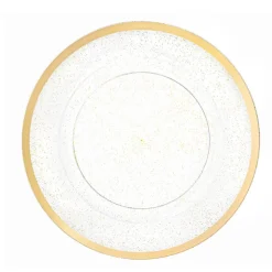 4 SOUS-ASSIETTES 33CM PAILLETÉES OR