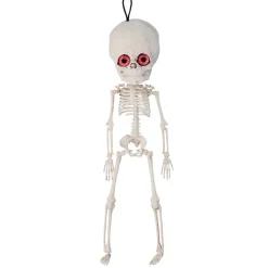SQUELETTE ALIEN À SUSPENDRE 42CM BLANC