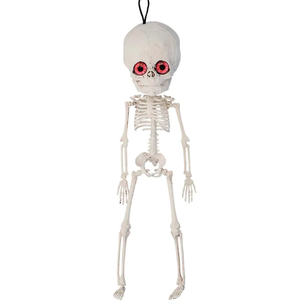 SQUELETTE ALIEN À SUSPENDRE 42CM BLANC