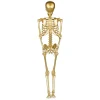 SQUELETTE HUMAIN DÉCO SUSPENSION 1.6M OR MÉTAL