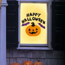 STICKER GEL RÉUTILISABLE HAPPY HALLOWEEN 20X25CM