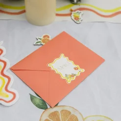 24 STICKERS CADEAUX MERCI AGRUME 5X6.5CM