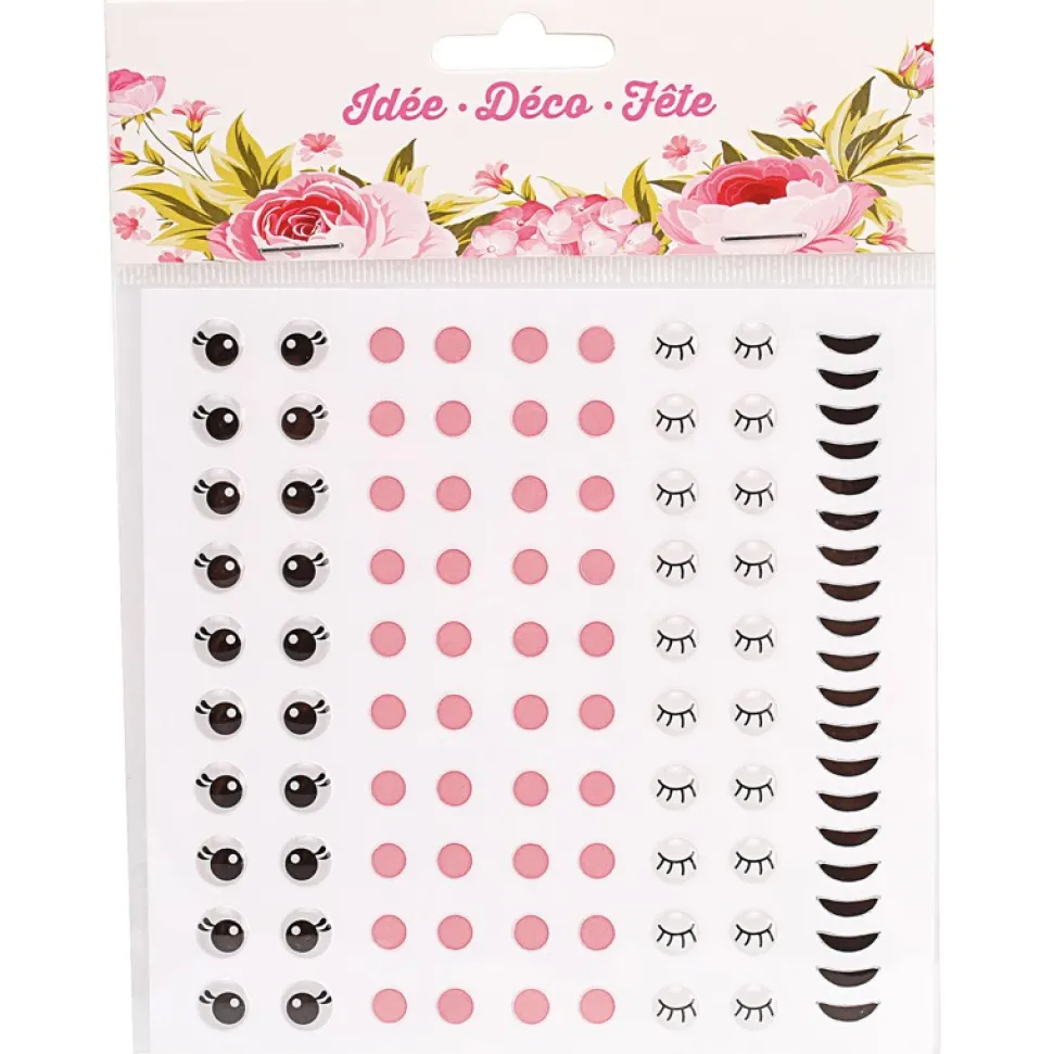 100 STICKERS VISAGE 0.5CM