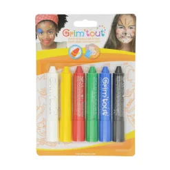 6 STICKS DE MAQUILLAGE COULEURS BASIQUES