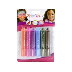6 STICKS DE MAQUILLAGE GRIM'TOUT ARC-EN-CIEL