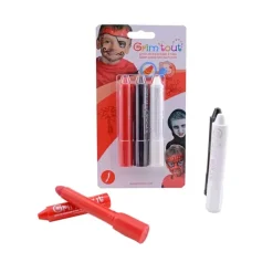 3 STICKS DE MAQUILLAGE GRIM'TOUT PIRATE