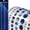STRASS AUTOCOLLANTS TAILLES ASSORTIES BLEU