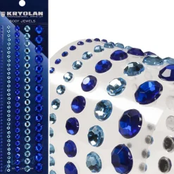 STRASS AUTOCOLLANTS TAILLES ASSORTIES BLEU