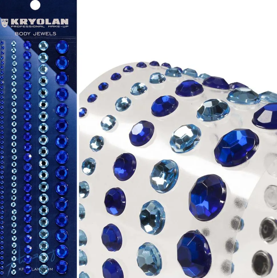 STRASS AUTOCOLLANTS TAILLES ASSORTIES BLEU