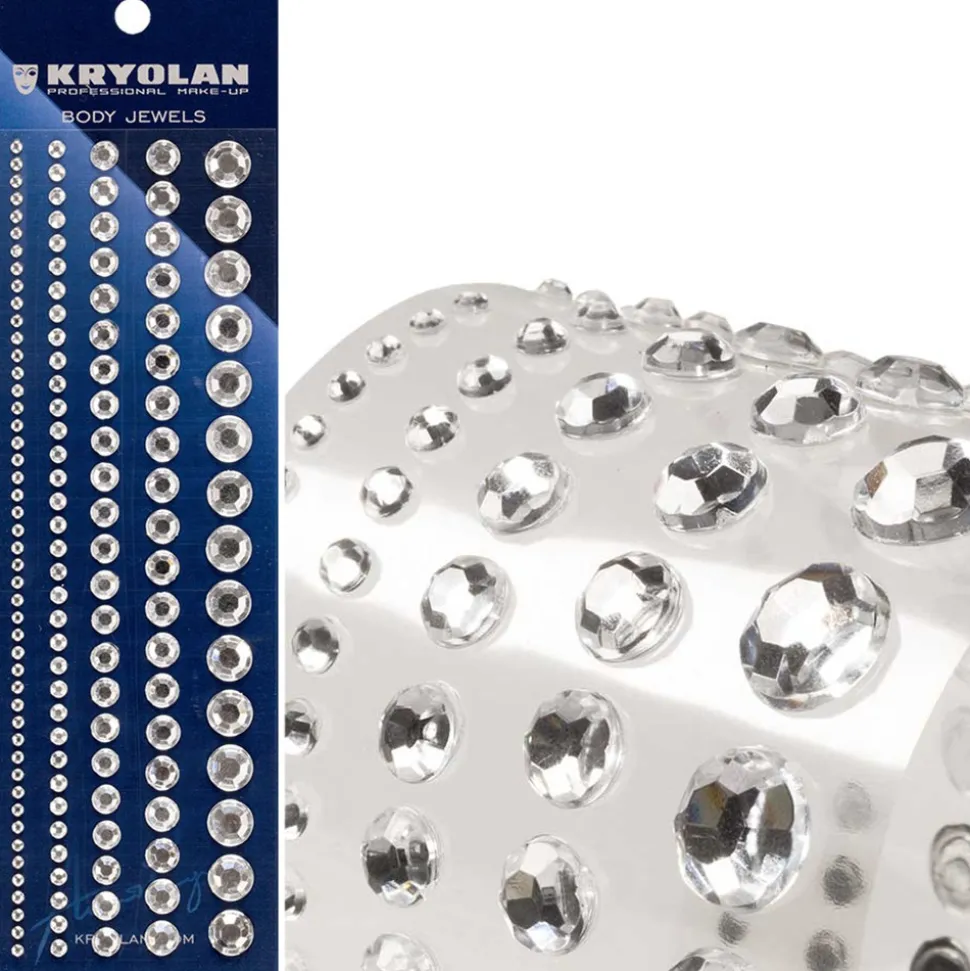 STRASS AUTOCOLLANTS TAILLES ASSORTIES BLANC