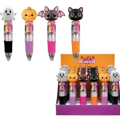 STYLO BILLE 4 COULEURS PETIT MONSTRE HALLOWEEN