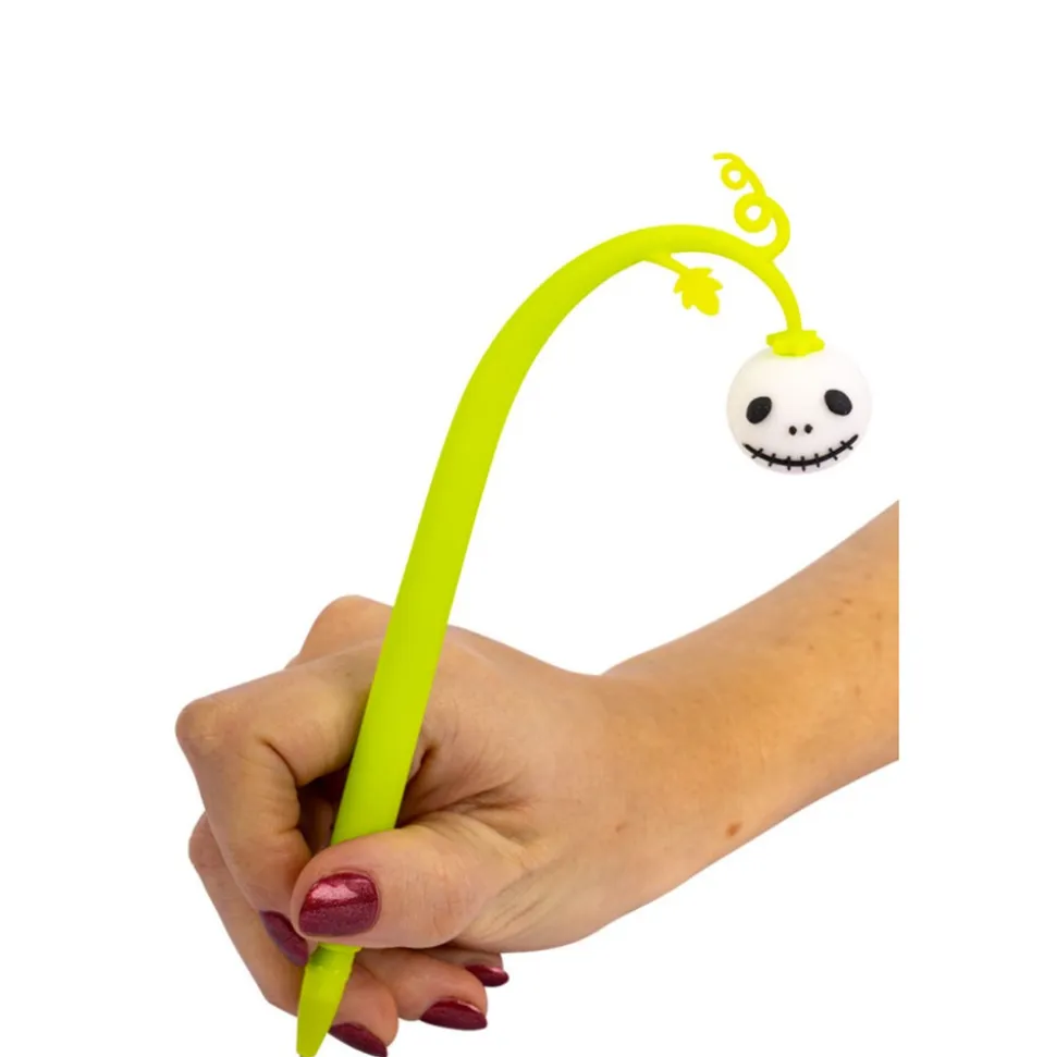 STYLO BILLE SOUPLE TIGE EMBOUT DÉCORATIF HALLOWEEN