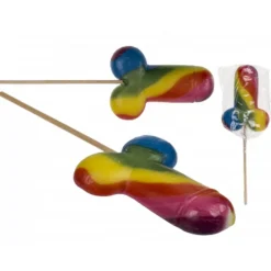 SUCETTE HUMOUR PÉNIS ARC EN CIEL