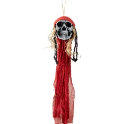 SUPENSION TÊTE-DE-MORT PIRATE BANDANA LAMBEAU 90CM
