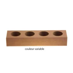 SUPPORT BOIS MDF POUR 4 TUBES À ESSAI