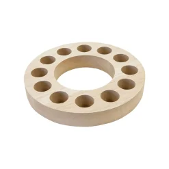 SUPPORT BOIS MDF ROND 12 TUBES À ESSAI 18.6X2.5CM