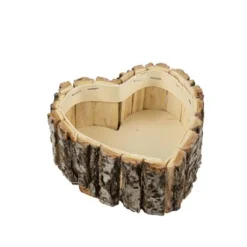 SUPPORT CUR CREUX BOIS ÉCORCE 15X6X15CM NATURE
