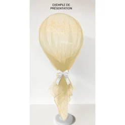 SUPPORT PLASTIQUE POUR BALLON GÉANT 90CM BLANC