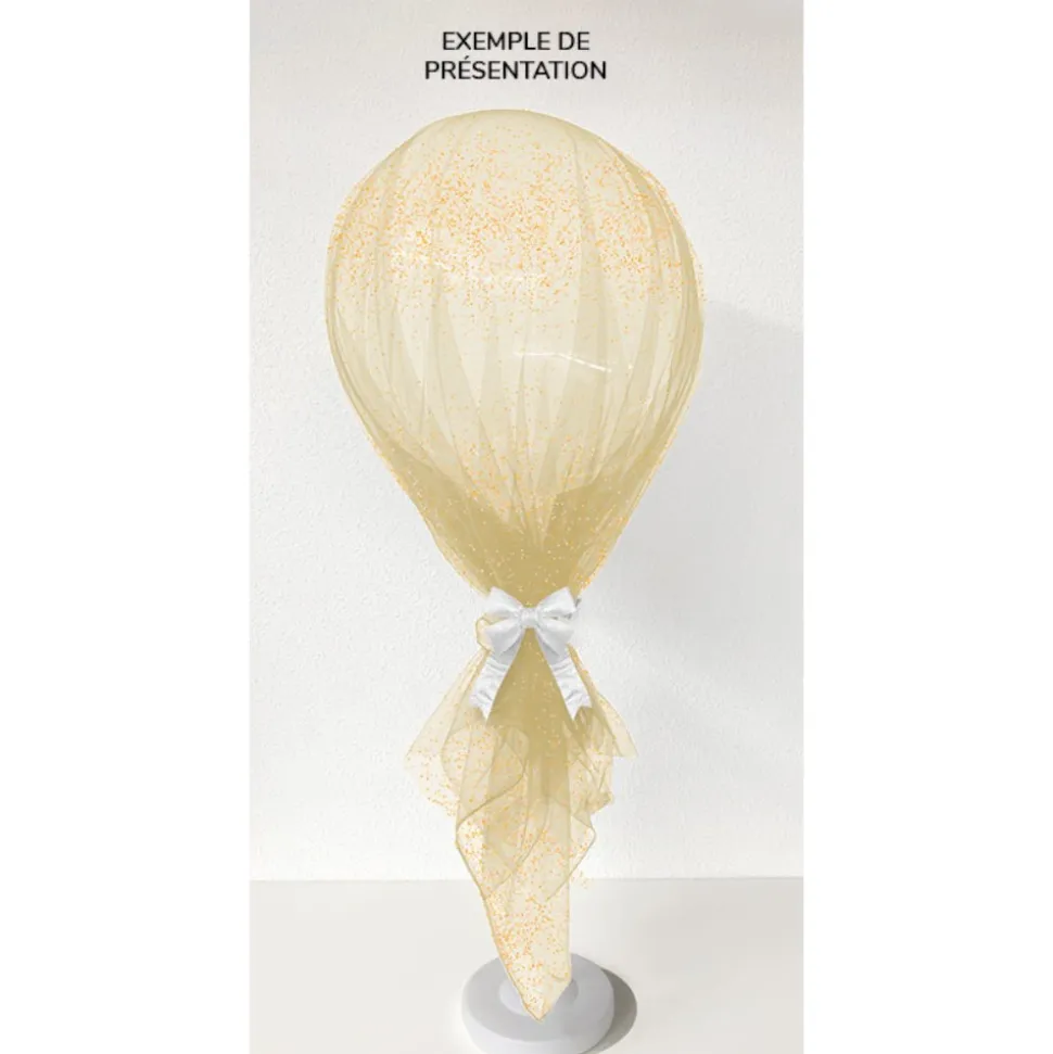 SUPPORT PLASTIQUE POUR BALLON GÉANT 90CM BLANC