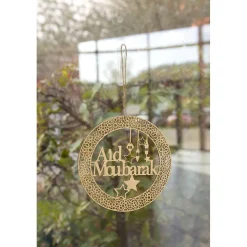 SUSPENSION BOIS AID MOUBARAK 20CM OR