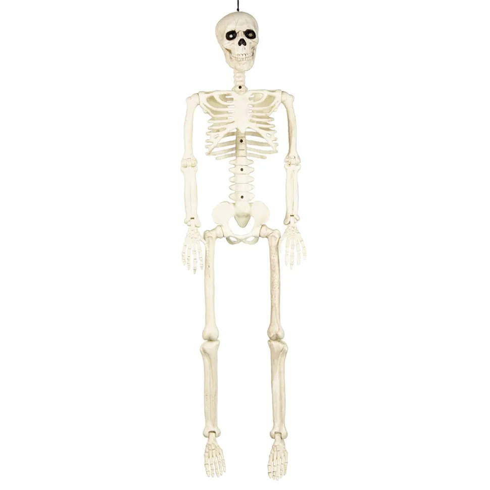 SUSPENSION SQUELETTE ARTICULÉ PLASTIQUE 90CM BLANC