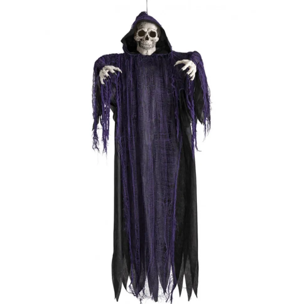 SUSPENSION SQUELETTE LUMIÈRE SON 1.6M VIOLET