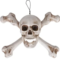 SUSPENSION SQUELETTE OS JOLLY ROGER PIRATE 40CM