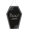 TABLEAU BOIS MACABRE SINISTRE HALLOWEEN 40X27CM