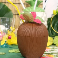TASSE NOIX DE COCO AVEC PAILLE