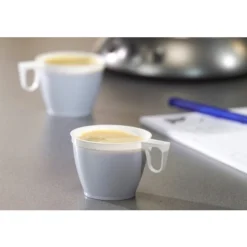 20 TASSES À CAFÉ RÉUTILISABLES 17CL BLANC