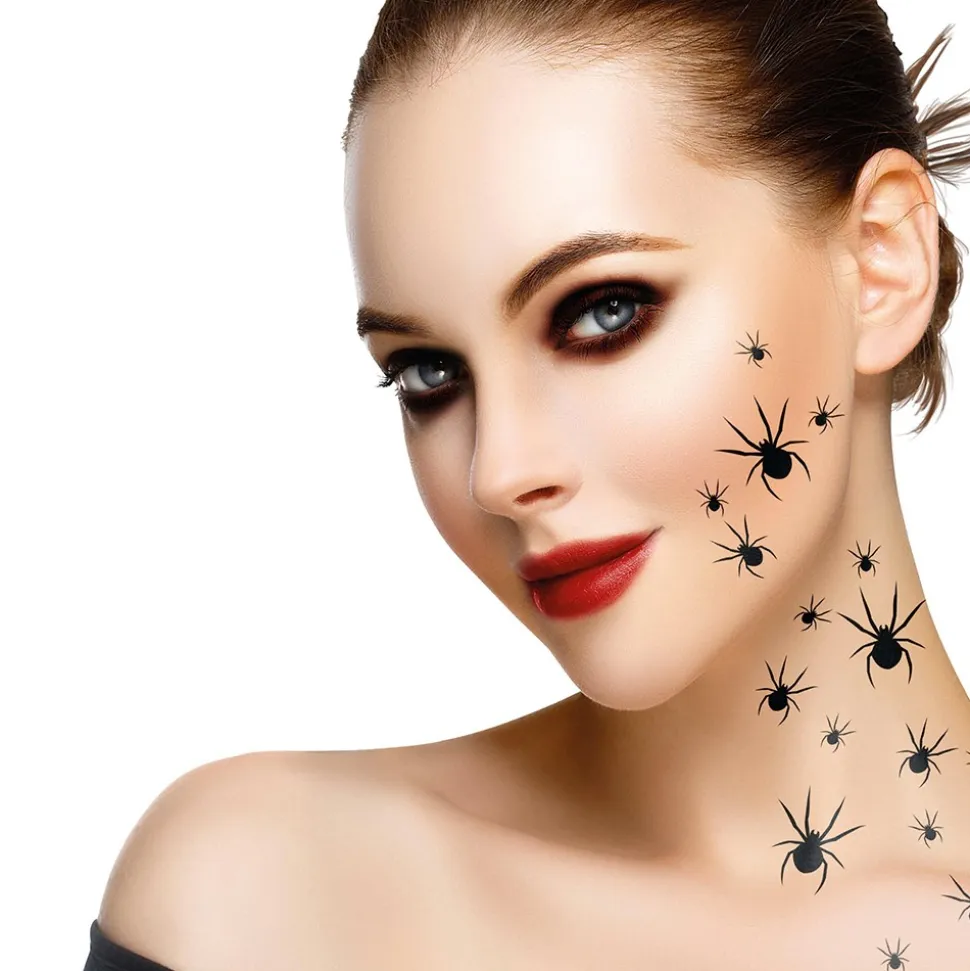 TATOUAGES ÉPHÉMÈRES ARAIGNÉES RAMPANTES