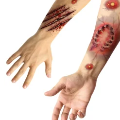TATOUAGES ÉPHÉMÈRES BLESSURE MORSURE MALADE