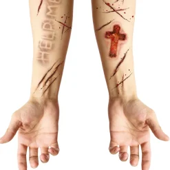 TATOUAGES ÉPHÉMÈRES BLESSURE POSSÉDÉ EXORCISME