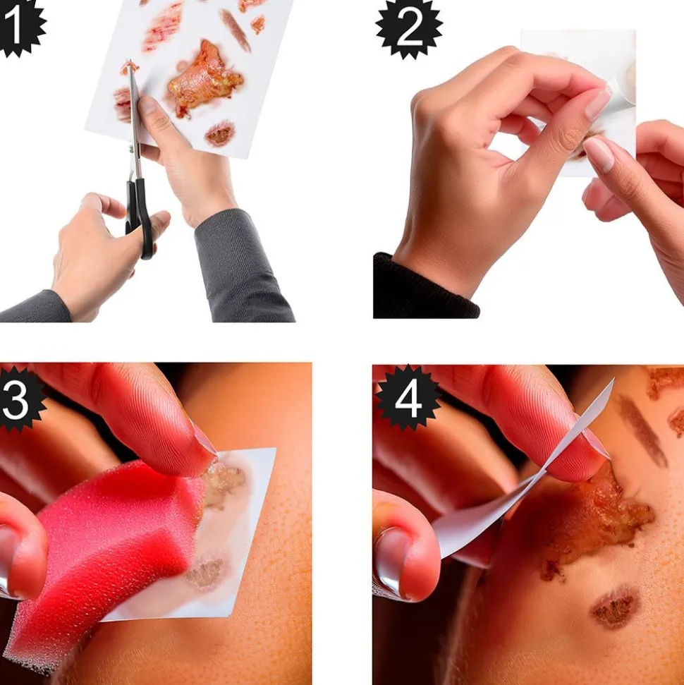 TATOUAGES ÉPHÉMÈRES BLESSURES PLAIES INFECTÉES