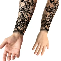 TATOUAGES ÉPHÉMÈRES DIVINITÉ CROIX COLOMBE 14X30CM
