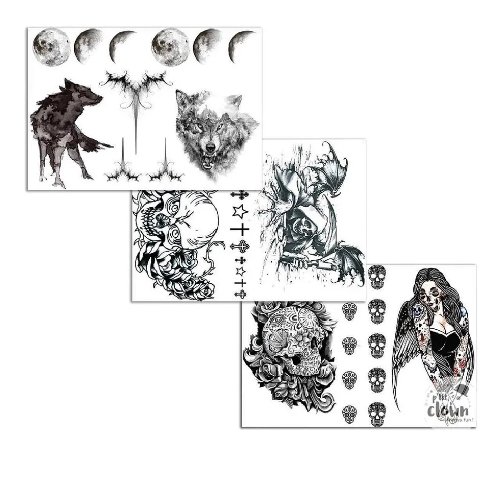 TATOUAGES ÉPHÉMÈRES HALLOWEEN