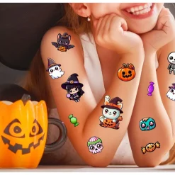 TATOUAGES ÉPHÉMÈRES PETITS MONSTRES FUN COLORÉ