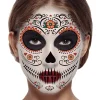 TATOUAGES ÉPHÉMÈRES VISAGE CATRINA 30X14CM