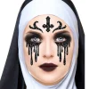 TATOUAGES ÉPHÉMÈRES VISAGE PAILLETÉ NONNE 20CM