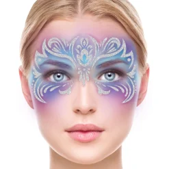 TATOUAGES ÉPHÉMÈRES VISAGE PAILLETÉ FÉÉRIQUE