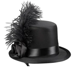 TIARE MINI CHAPEAU NOIR PLUME