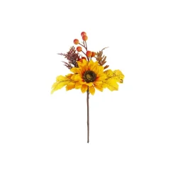 TIGE COMPOSITION AUTOMNE DÉCO TOURNESOL 28CM JAUNE