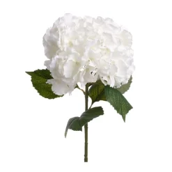 TIGE FLEUR ARTIFICIELLE HORTENSIA BLANC 83CM