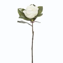 TIGE FLEUR ARTIFICIELLE MAGNOLIA 70CM