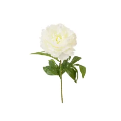 TIGE FLEUR PIVOINE ARTIFICIEL 70CM BLANC