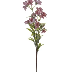 TIGE FLEURS ARTIFICIELLES PAILLETTES 48CM ROSE