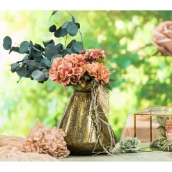 TIGE HORTENSIA ARTIFICIEL BOURGEONS 35CM ROSE