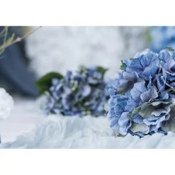 TIGE HORTENSIA ARTIFICIEL 35CM BLEU CIEL